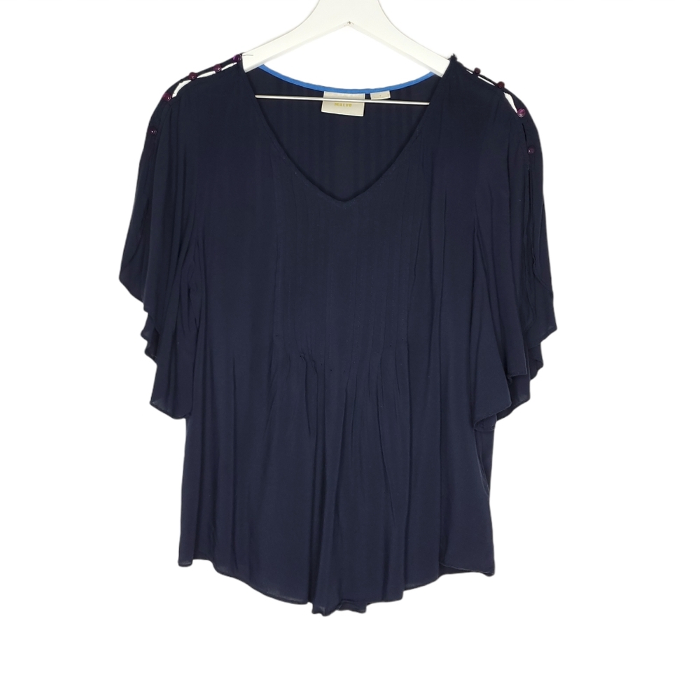 Anthropologie Maeve Swing Top in Navy